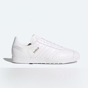 NEW Adidas Gazelle All-White Sneakers